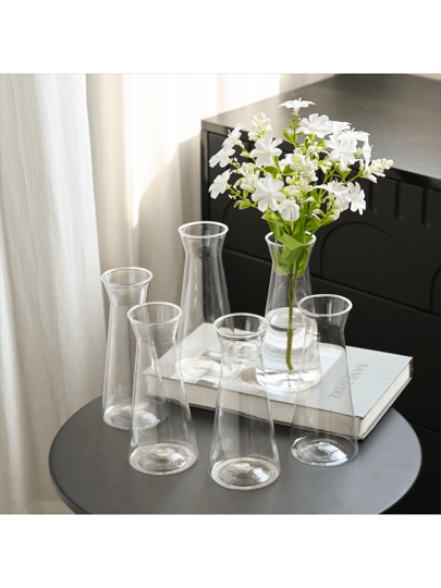1/5/8/ Moderne Minimalist Plastic Flower Vase, Thick Transparent Bloemen Container, No Power Or Battery Needed, Home Pot, Ideal Tabletop, Wedding, Dining Table, ation Room Glass Vase