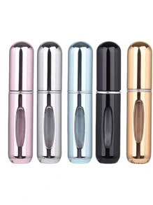 5pcs/4pcs/3pcs/2pcs/1pc Portable Refillable Travel Perfume Bottles, 5ml Travel Size Atomizer Sprayer, Pocket Perfume Containers, Travel Spray Bottles, 5ml Bottom Refill Perfume Decant Vials, Reusable Travel, Pressing Dispenser Sample Bottles, Back To School Essentials, Small Water Bottles For School, Women Decorative Accessories - Multicolor - View 26