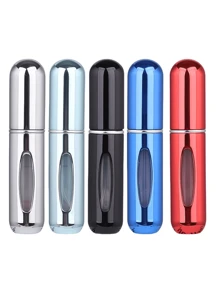 5pcs/4pcs/3pcs/2pcs/1pc Portable Refillable Travel Perfume Bottles, 5ml Travel Size Atomizer Sprayer, Pocket Perfume Containers, Travel Spray Bottles, 5ml Bottom Refill Perfume Decant Vials, Reusable Travel, Pressing Dispenser Sample Bottles, Back To School Essentials, Small Water Bottles For School, Women Decorative Accessories - Multicolor - View 27