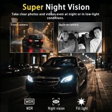 DVR auto IPS de 3 inci, 4 canale, 1080P HD, vedere nocturnă, senzor G, înregistrare în buclă, detectare mișcare, monitorizare parcare, alimentare brichetă 12V, cameră auto cu unghi larg, design compact, structură robustă, potrivit pentru călătorii pe șosea