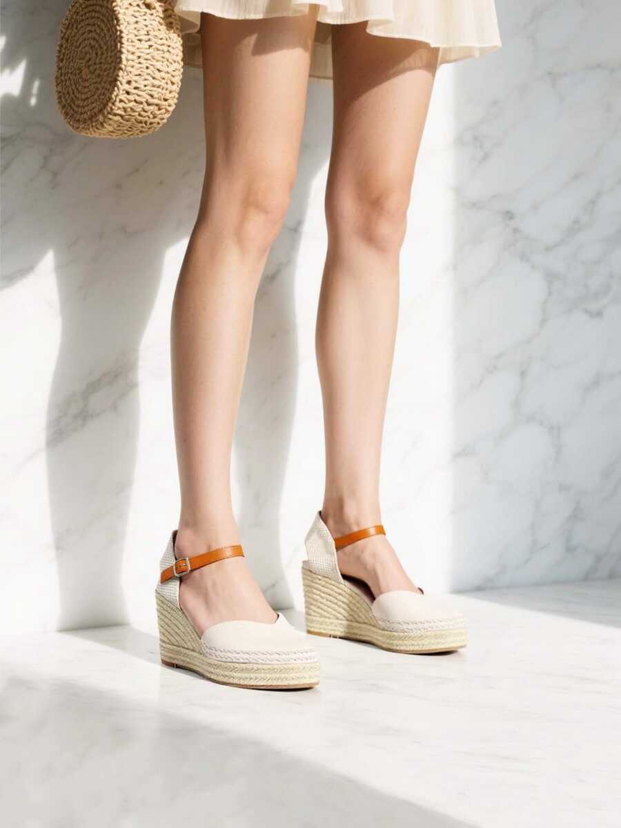 Women's Shoes Wedge Sandals, Women's High Wedge Espadrille Sandals, Women's Esparto Shoes For Summer