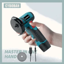 CYBOBAN电动工具，12V微型角磨机，可充电锂电池抛光机，除锈、切割、抛光，多功能，低噪音，2.0Ah大容量锂电池。新款2025款配备6个角磨片，价格稍贵，但物超所值。 - 熱戀紅 - 查看 15