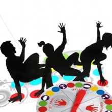 لعبة التويستر، لعبة تفاعلية لحفلات العائلة، سجادة توازن متعددة الأشخاص، لعبة هدية - متعدد الألوان - مشاهدة 3