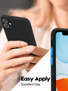 3-In-1 Protective Case Set Compatible With IPhone, Includes 2pcs Privacy Screen Protectors (Anti-Scratch Tempered Glass) + 1pc Black Matte Finish Phone Case, Easy Installation, Hydrophobic & Oleophobic Coating, Fingerprint-Resistant Screen Protection Essentials, Applicable To Daily Shield, Office, Home Privacy Screen Protector Phone Screen Protector Phone Accessories Waterproof Shockproof Anti-Fall Full Cover - Black - View 11