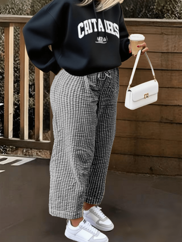 Fall Women 2025 New Arrival | Festival Rave | Striped Pants , Bohemian Beach Vacation Wide Leg Trousers, Women's Autumn 2025 Casual Chic Wardrobe Essentials - Music Ibiza & Derby Day Style,Teacher For Women,Back To School,Country Concert
