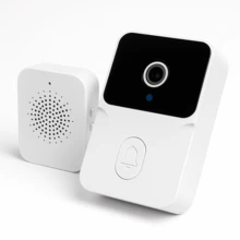 Campainha Sem Fio Inteligente Com Interfone Câmera Wi-fi  Casa Resendencial - Branco - Visão 11