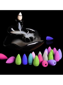 60-100个天然回流香筒，香气持久，带来正能量和纯净的空气。多种香味，包括茉莉、玫瑰、百合、檀香、桂花、艾蒿、沉香、薰衣草等。 - 100顆 - 查看 4