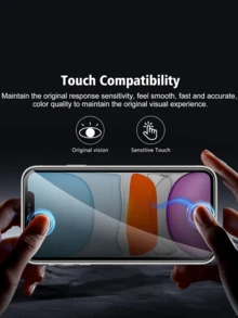 3-In-1 Protective Case Set Compatible With IPhone, Includes 2pcs Privacy Screen Protectors (Anti-Scratch Tempered Glass) + 1pc Black Matte Finish Phone Case, Easy Installation, Hydrophobic & Oleophobic Coating, Fingerprint-Resistant Screen Protection Essentials, Applicable To Daily Shield, Office, Home Privacy Screen Protector Phone Screen Protector Phone Accessories Waterproof Shockproof Anti-Fall Full Cover - Black - View 5