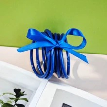 9 Stücke/Set neue Dopamin-Farbmix Jelly Armreifen, modisches Design geeignet für den täglichen Gebrauch von Frauen