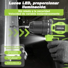 Taladro Atornillador Eléctrico Inalámbrico Sin Escobillas - Verde - Ver 6