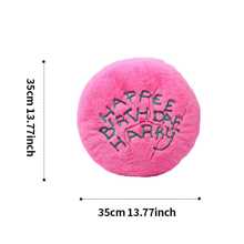 Harry Potter Happy Birthday Cake-Style Pillow - Cute Cartoon Plush Doll, Warm For Cuddling. Made Of Soft Rabbit Fur Fabric, With A Large Capacity. Perfect As A Holiday Gift.