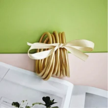 9 Stücke/Set neue Dopamin-Farbmix Jelly Armreifen, modisches Design geeignet für den täglichen Gebrauch von Frauen