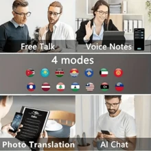 AI Translation Smart Glasses, Color-Changing Lenses, Support 160+ Languages Real-Time Translation, Fashionable Audio Glasses, Built-In Microphone And Speaker, Listen To Music And Answer Phone Calls, Touch Operation, Voice Assistant, Call Noise Reduction, Magnetic Charging, Suitable For Sports, Music, Office, Travel - The Ideal Holiday Gift For Both Men And Women! - 銀色 - 查看 7