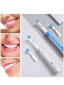 4/8/12/16 件 1 厘米直径替换电动牙刷头，兼容系列/PRO 系列/D 系列电动牙刷 - 彩色 - 查看 6