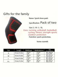 2pcs Unisex Professional Compression Knee Sleeves | Sports Knee Brace - Meniscus/ACL Protection ✔ Suitable For Running, Basketball, Hiking, Packaging Bag Random