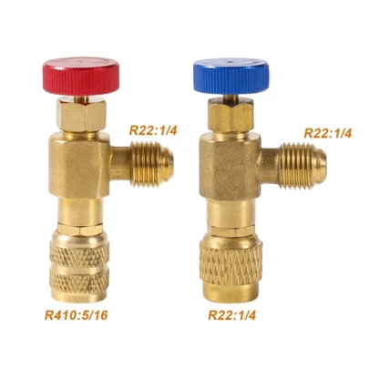 Kit Válvula Acionadora Schrader Controle Fluxo Sistema Gás R22 R410  Reguladora Pressão Carga