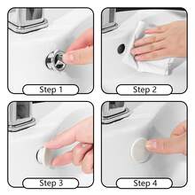 1/2/4pcs Sink Overflow Cover, Kitchen Bathroom Sink Hole, Sink Plug, Water Level Rises, Overflow Water, Plug For Bathtub Drainage Cover - Multicolor - View 4