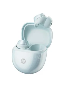 HP 新款无线耳塞，具有优质音质 5.防水等级 IPX4,4 自动配对耳塞，播放时间长达 28 小时，轻巧的无线耳机带麦克风，兼容 Android，游戏耳机和扬声器，麦克风，节日礼物情人节礼物 - 藍色 - 查看 8