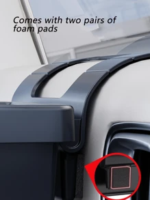 耐用的黑色塑料多功能汽车储物盒，带杯架、手机插槽和储物隔层 - 节省空间的设计，适合饮料、食物、智能手机和必需品，适合大多数车辆、汽车储物 - 彩色 - 查看 9