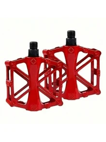 2 piezas de pedales de bicicleta de aleación de aluminio para bicicletas de carretera y de montaña, anchos y duraderos, adecuados para bicicletas de carretera y de montaña, en colores negro, verde y azul