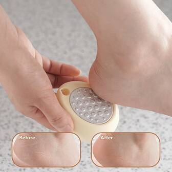 1 pieza Exfoliante de doble cara para el cuidado de los pies. Removedor de callosidades y herramienta de pulido para los pies.