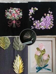 20pcs Pointed Embroidery Needles, 5.1cm Round Head Ribbon Embroidery Needles, Cross Stitch Needles And Hand Sewing Needles