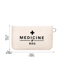 1个便携式药袋，小巧药盒，便捷旅行药品收纳袋，适合日常/户外/旅行，注重健康和经常旅行人士的必备品，多功能布艺药袋，便携式急救包，户外旅行药袋，宿舍应急药品收纳袋（多种颜色可选） - 彩色 - 查看 10