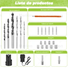 Taladro Atornillador Eléctrico Inalámbrico Sin Escobillas - Verde - Ver 3