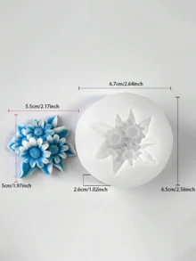 Handmade Preserved Flower Mold Set - Multiple Floral Shapes For Scented Candles/Resin Decorations. Flexible, Material, Great Mother's Day/Valentine's Day Gift, Home Decor Essential - White - View 20
