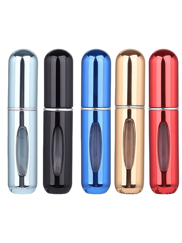 5 st/4 st/3 st/2 st/1 st bärbara, återfyllningsbara parfymflaskor för resor, 5 ml sprayflaska i resestorlek, fickbehållare för parfym, resesprayflaskor, 5 ml bottenfyllda parfymflaskor med dekantering, återanvändbara reseflaskor, provflaskor med pressdispenser, skolmaterial, små vattenflaskor för skolan, dekorativa accessoarer för kvinnor - Multifärgad - Visa 23