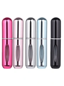 5pcs/4pcs/3pcs/2pcs/1pc Portable Refillable Travel Perfume Bottles, 5ml Travel Size Atomizer Sprayer, Pocket Perfume Containers, Travel Spray Bottles, 5ml Bottom Refill Perfume Decant Vials, Reusable Travel, Pressing Dispenser Sample Bottles, Back To School Essentials, Small Water Bottles For School, Women Decorative Accessories - Multicolor - View 25