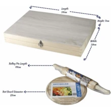 NEW 3PC DURABLE ROTI BOX, CHAPPATTI BOX, ATTA BOX PREMIUM QUALITY 54cmx39cmx7cm - Default - View 2