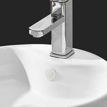 1/2/4pcs Sink Overflow Cover, Kitchen Bathroom Sink Hole, Sink Plug, Water Level Rises, Overflow Water, Plug For Bathtub Drainage Cover - Multicolor - View 5