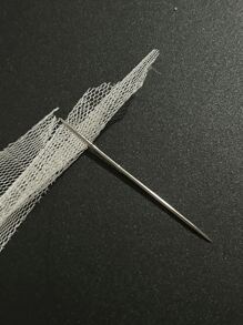 20pcs Pointed Embroidery Needles, 5.1cm Round Head Ribbon Embroidery Needles, Cross Stitch Needles And Hand Sewing Needles