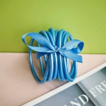 9 Stücke/Set neue Dopamin-Farbmix Jelly Armreifen, modisches Design geeignet für den täglichen Gebrauch von Frauen