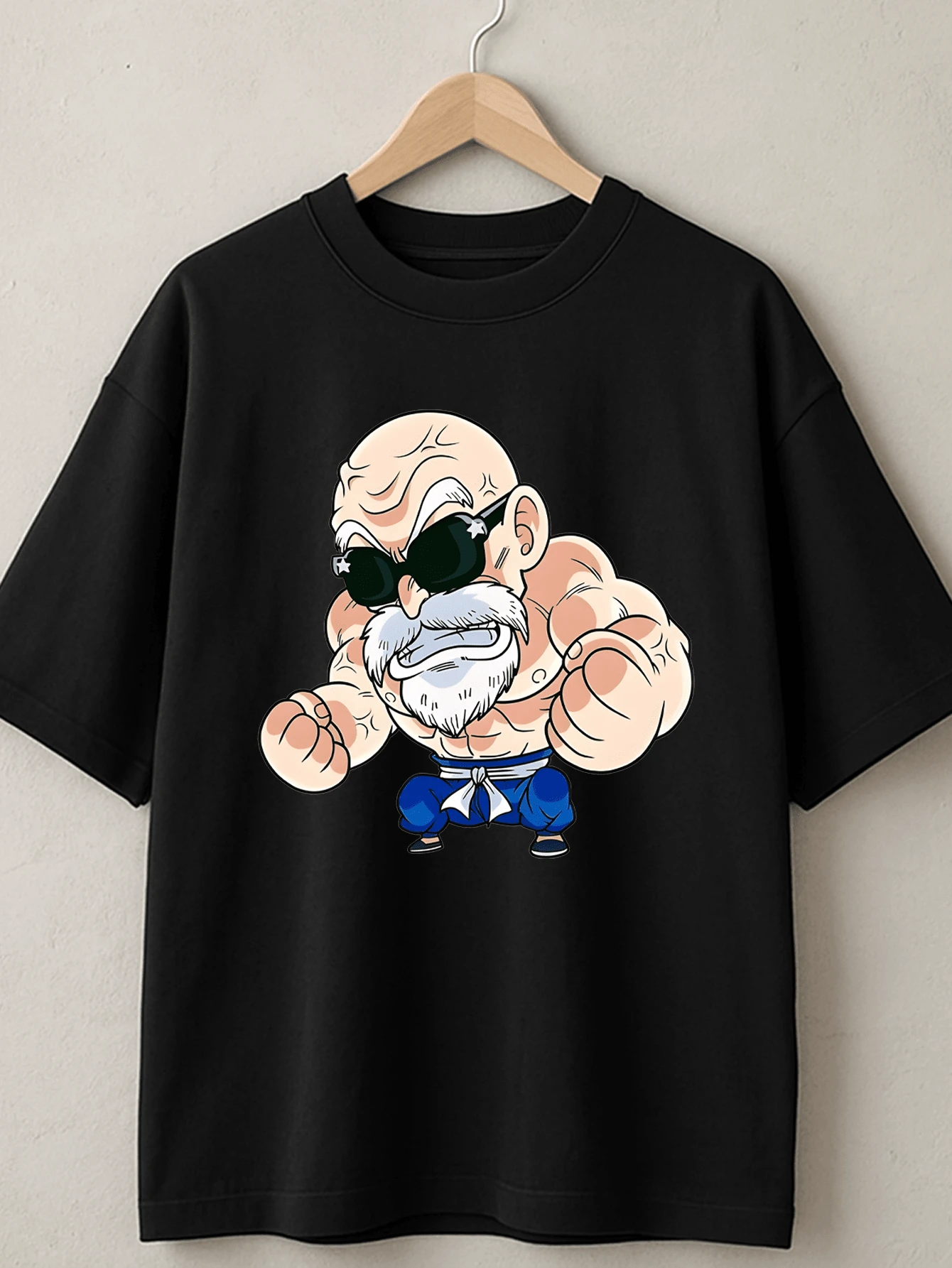 100% Cotton T-Shirt Comfortable Great Fit Plus Size - màu đen - Xem 1