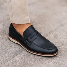 Men's Casual Lace-Up Sport Slim Oxford Comfortable Shoes - Negro - Ver 1