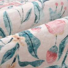 1pc Bohemian Modern Paris Garden Floral Carpet, Suitable For Living Room, Non-Slip Rust Red Printed Vintage Farmhouse Rug, Suitable For Bedroom, Dining Room, Dorm, Office, Home Decor - Coral Pink - View 9