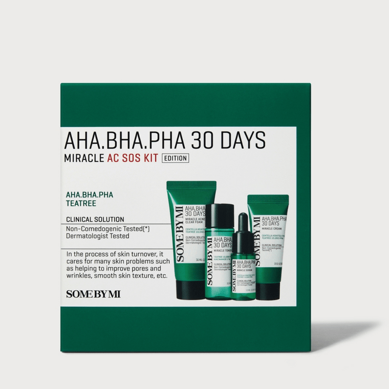 SOME BY MI AHA, BHA, PHA 30 Days Miracle AC SOS Kit SET - Anti-Acne Care Kit