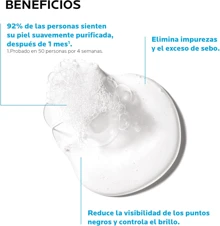 Effaclar Gel Purificante Gel Limpiador Facial para Piel Grasa,Limpiador Facial para Piel Grasa y Sensible   Reduce Puntos Negros, Controla Brillo y Exceso de Sebo  Apto para Piel Intolerante o con Acné  Fórmula con Agua Termal, Zinc y Agentes Suaves400 ml - Azul - Ver 4