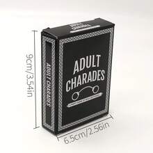 Adult Charades Card Game,Funny Prank Game,Adult Party Games, Casual Parties, Word Guessing Card Games, Entertainment Games. Cards Are Suitable For 4 Or More People, And Make Great Gifts For Christmas, Valentine's Day, And Halloween Parties