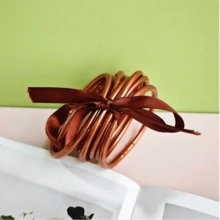 9pcs/Set New Dopamine Color Mix Jelly Bangle Bracelets, Fashion Design Suitable For Women's Daily Wear