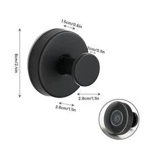 2/4 Pcs No Drill Suction Cup Hooks, Quality Suction Cup Hooks, Suction Cup Hooks For Shower, Towel, Coat, Robe For Hanging Up To 15 Lbs, Suction Cup Hooks For Shower Caddy, For Shower, Bathroom, Kitchen, Glass Door, Mirror - Ánh sáng rực rỡ - Xem 6