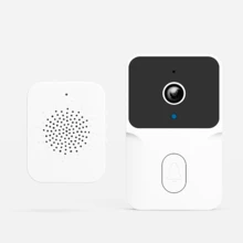 Campainha Sem Fio Inteligente Com Interfone Câmera Wi-fi  Casa Resendencial - Branco - Visão 10