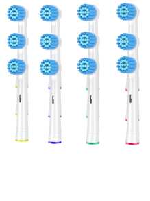 4/8/12/16 件 1 厘米直径替换电动牙刷头，兼容系列/PRO 系列/D 系列电动牙刷 - 彩色 - 查看 11