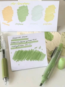 4 件/1 套 12 色闪光荧光笔荧光笔荧光凝胶笔斜头记号笔粉色和可爱荧光笔返校学校办公文具下划线突出显示宽彩色彩绘文具学校用品 - 套裝 - 查看 12