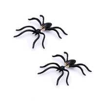 1pc Halloween Spider Earrings, Exaggerated Funny Animal Design, No Power Needed, Battery-Free, Artistic Party Accessory For Women