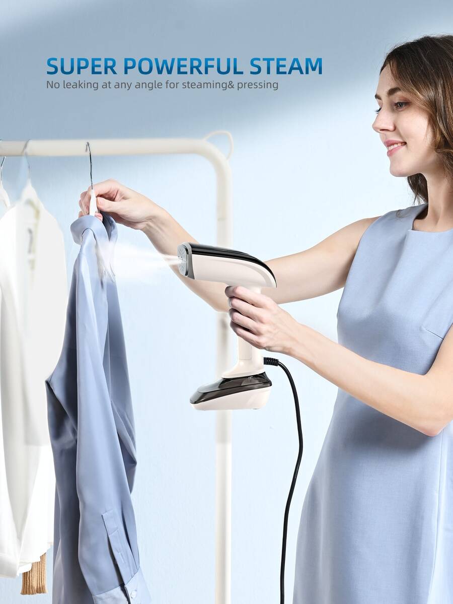 1 件手持式电熨斗，便携式智能服装蒸汽机，紧凑型旅行熨斗，家用挂烫机，迷你蒸汽熨斗，即时加热，智能温控，多档调节，无皱熨烫，适合家庭、旅行、商务旅行，熨烫顺畅，打造精致生活，有白色和黑色可供选择。 - 查看 1