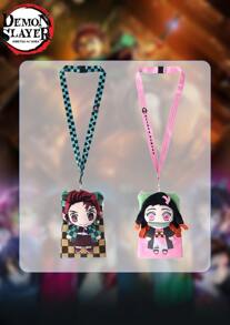 Crunchyroll 1PC : Kimetsu No Yaiba Infinity Castle Officially Licensed Product Soft Protective And Portable Daily Commuting Campus Anime Exhibition Shopping Anime Merchandise Fan Collection  And Nezuko Kamado Pattern 3D Design Anime Exhibition Cosplay Anime Festival Halloween Christmas