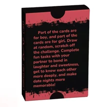 Fun Commands - 46 Scratch Card Designed For Couples On Dates And Travels, Interactive Game Cards For Leisure Entertainment, Enhancing Relationship And Unlocking Intimate Communication Moments. Suitable As Thanksgiving, Valentine's Day, Christmas, Halloween Party Gifts, Night Party Games